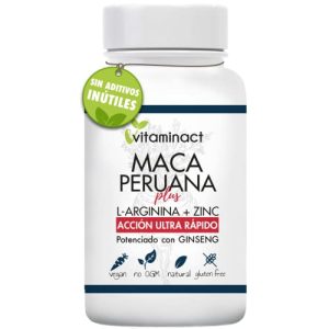 Maca Negra Andina Plus XXL Dosaje muy alto 1000000 mcg Por Dià – Potenciado Con Ginseng + Arginina + Zinc + Vitaminas B9,B6,B12,C -Para Hombre y Mujer – Reduce Cansancio Y Fatiga