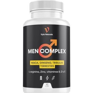 Testosterona Hombre – Potenciador Masculino – Vigor, Energia, Rendimiento fisico – Con Maca Peruana, Tribulus Terrestris, Ginseng, L arginina, Zinc, Vitaminas B, D y E